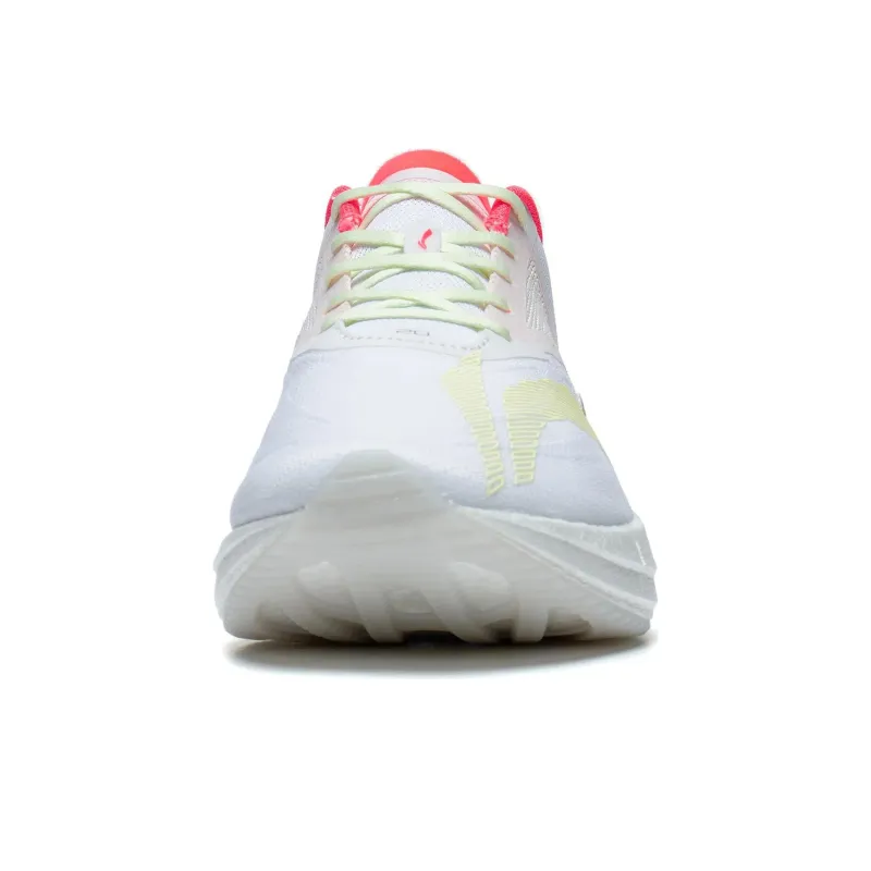 LiNing Super Light 20 Anti Slip And Wear Resistant Breathable Low Top Casual Running Shoes Women's White Cyan Red-4