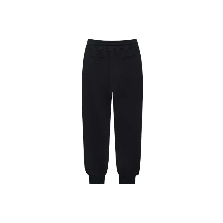 TCH Knitted Sweatpants Unisex Black With Silver Logo-1