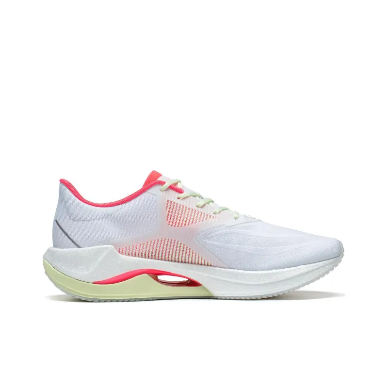 LiNing Super Light 20 Anti Slip And Wear Resistant Breathable Low Top Casual Running Shoes Women's White Cyan Red-1