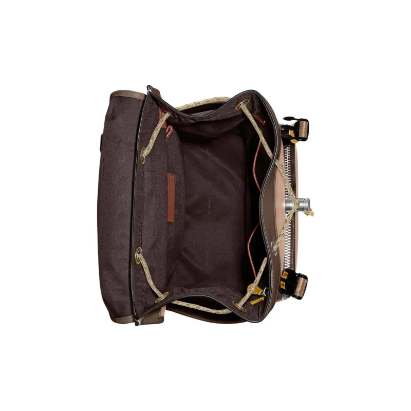 COACH Calfskin With Suede Backpack Large Size Men's Umber-2