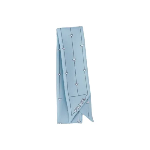 PRADA Knit Scarves Women's Blue