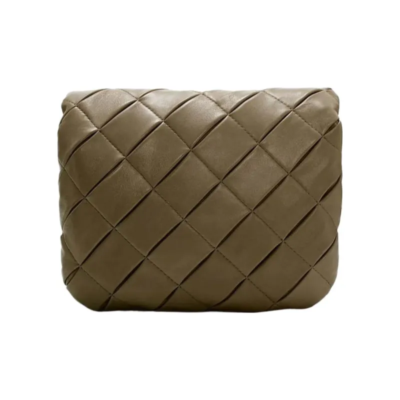 LOEWE Goya Nappa Sheep Leather Shoulder Bag Crossbody Bag Women's Dark Khaki Green-6