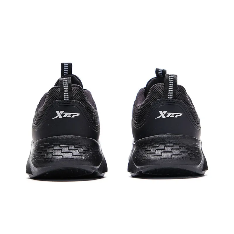 XTEP Anti Slip And Wear Resistant Lightweight Low Top Running Shoes Women's Black-3