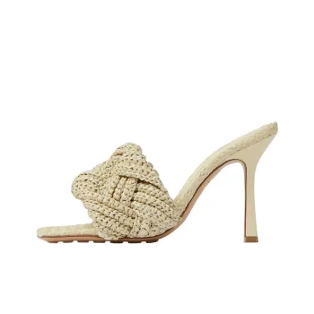 Bottega Veneta Lido Slide Slippers 9cm Women's Ecru