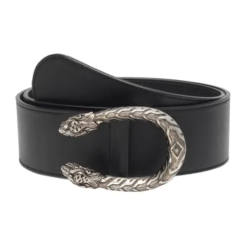GUCCI Leather Belts Unisex Black