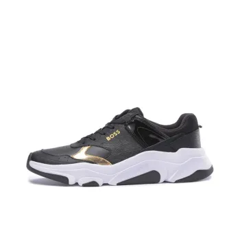 HUGO BOSS Low Top Sports Casual Shoes Men's Black Gold