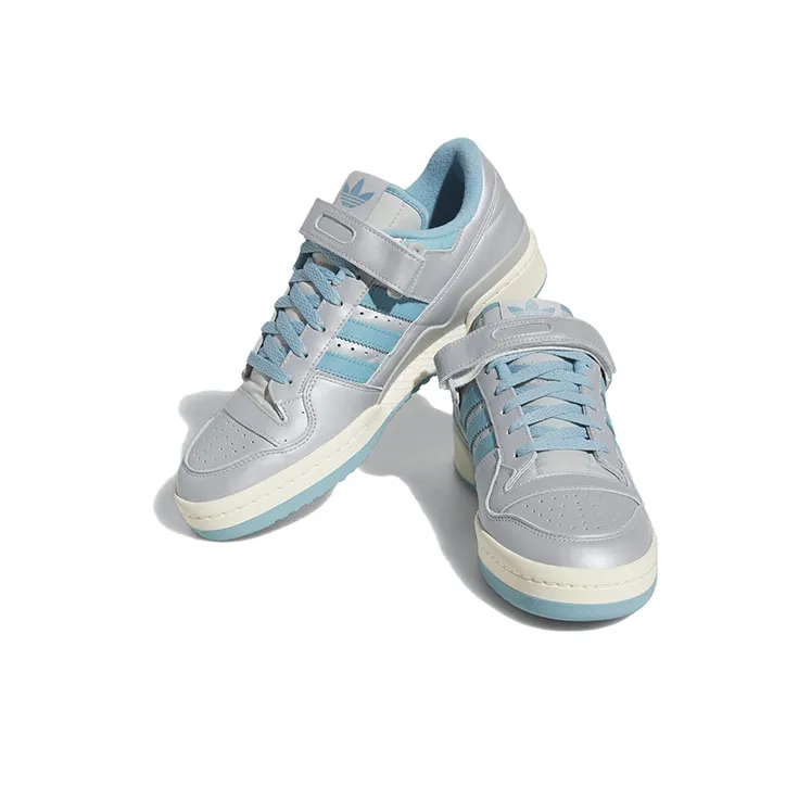 Adidas Forum 84 Low Silver Metallic Preloved Blue Grey Two-2