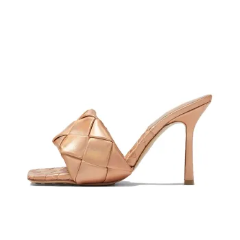Bottega Veneta Lido Slide Slippers Women's Gold