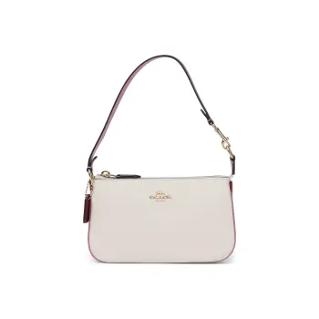 COACH Nolita Leather Pochette, Shoulder Bag, Clutch Trumpets Women's White