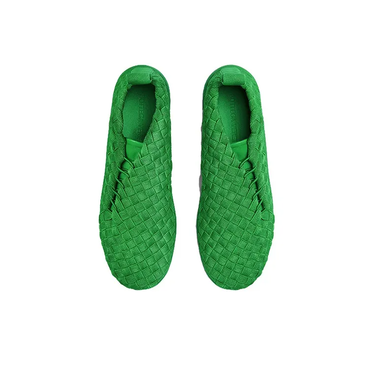 Bottega Veneta Plat Cushioning Low Top Sports Casual Shoes Men's Green-3