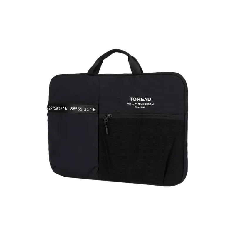 TOREAD Polyamide Handbag Laptop Bag Regular Unisex Asphalt Gray/Black/Arctic Mountain Black White Print-5