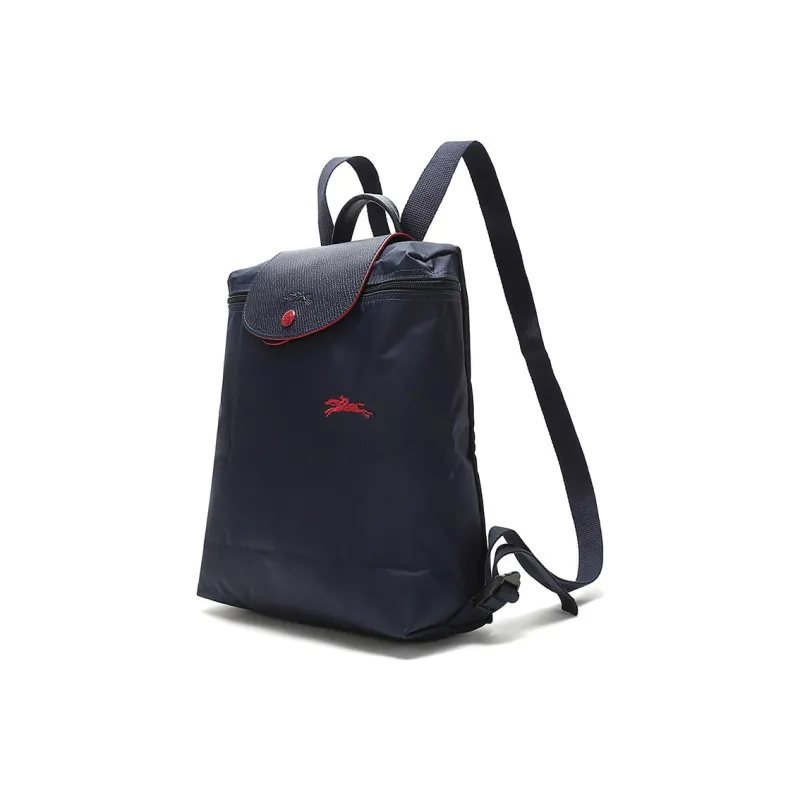 LONGCHAMP Le Pliage Club Canvas Backpack Regular Women's Navy-1