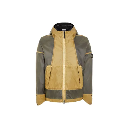 STONE ISLAND Hand Sprayed Jackets Men Bark Color