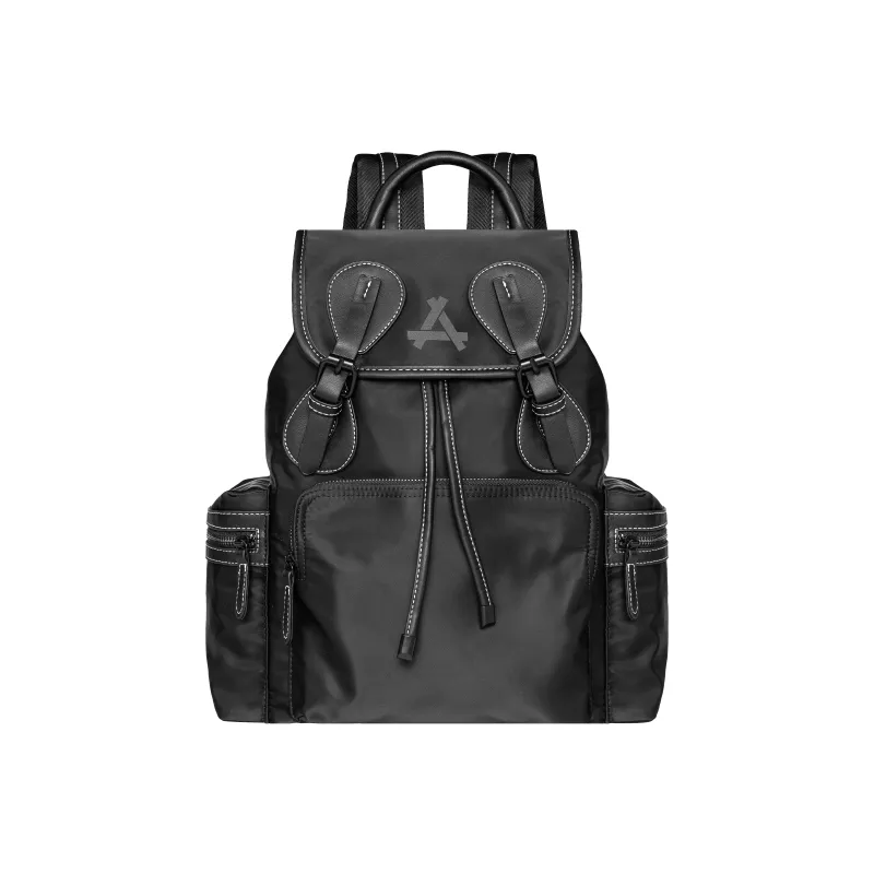KONADCT Polyester Backpack Large Size Unisex Black/Black Crystal-3