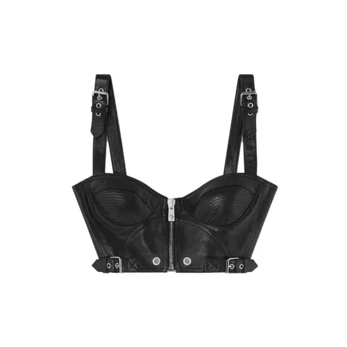 VERSACE Strapless Tops Women's Black