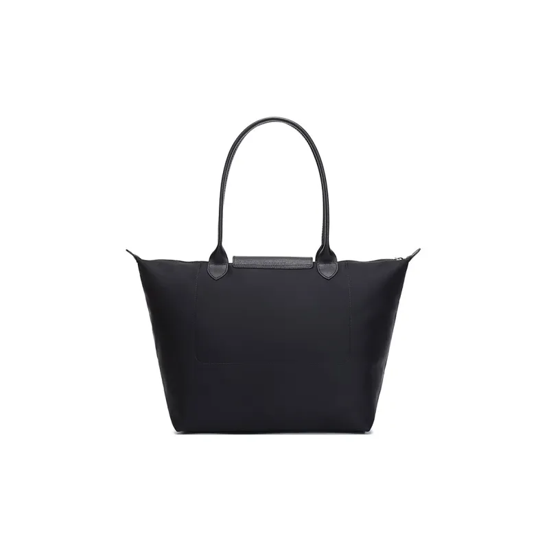 LONGCHAMP Le Pliage Néo Fabric Shopping Bag Dumpling One Shoulder Handbag Large Size Women's Black-3