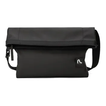 PIERRE CARDIN Minimalist Style Trendy Youth Messenger Bag Backpack Regular Men's Black