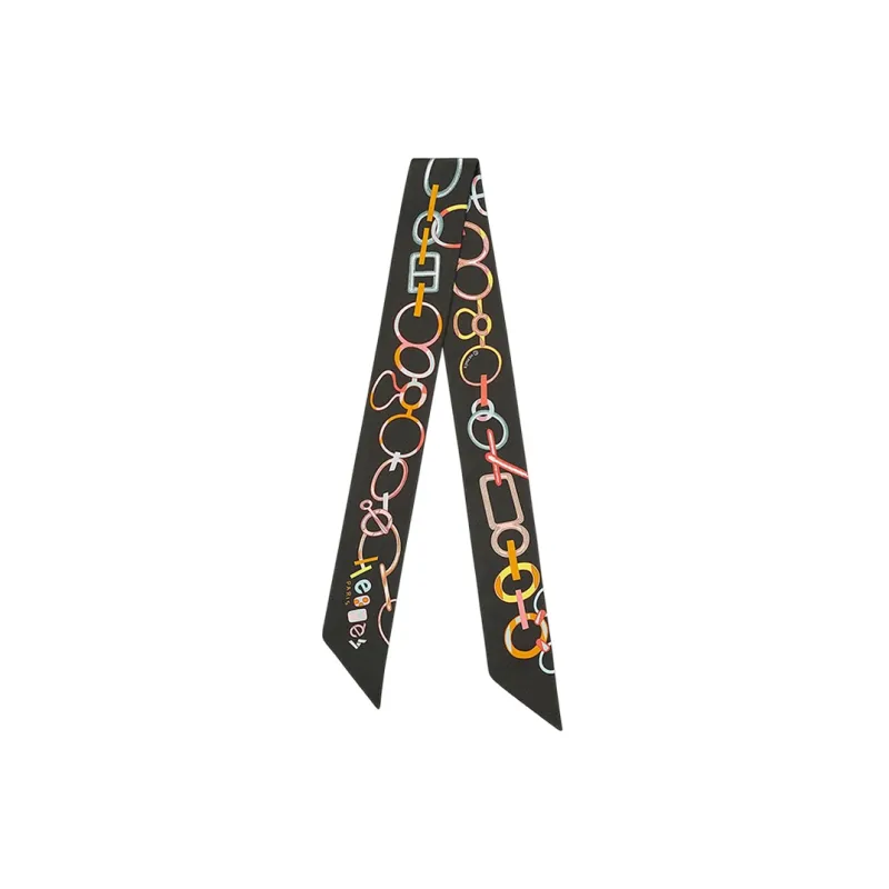 HERMES 2000 2015 Do Re Boucles Silk Twilly Scarf Scarves-0