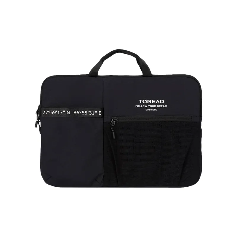 TOREAD Polyamide Handbag Laptop Bag Regular Unisex Asphalt Gray/Black/Arctic Mountain Black White Print-4