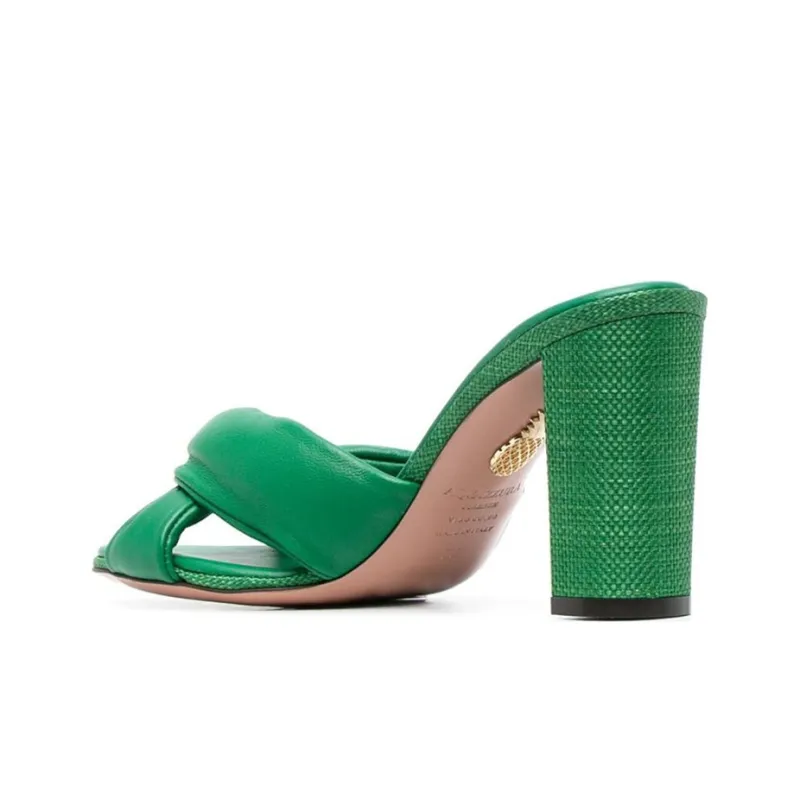 AQUAZZURA Olie 85mm Leather Sandals Women's-4