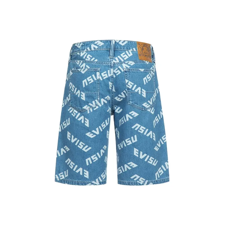 EVISU Casual Shorts Men Blue-1