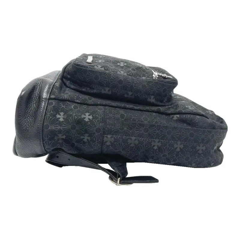 Chrome Hearts Canvas Backpack Large Size Unisex Gray-2
