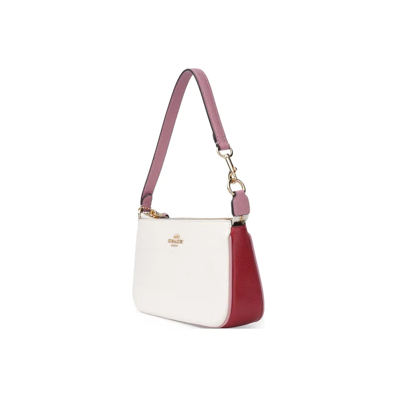 COACH Nolita Leather Pochette, Shoulder Bag, Clutch Trumpets Women's White-1
