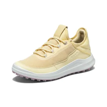 Ecco Golf Core Golf Core Collection Breathable Low Top Sports Casual Shoes Women's Straw Yellow