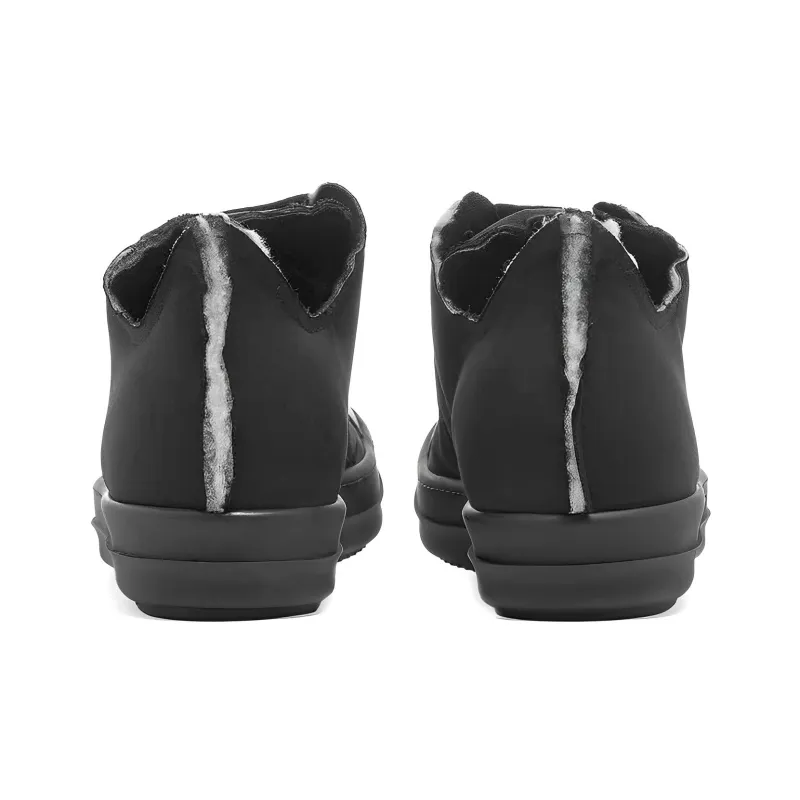 Rick Owens DRKSHDW Low Top Stylish Skateboarding Shoes Men's Black-4