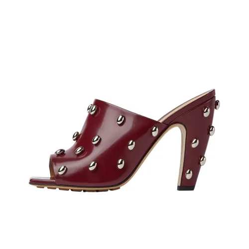 Bottega Veneta Slide Slippers Women's Burgundy