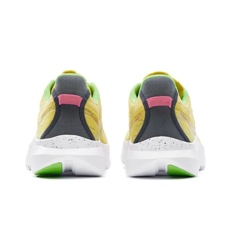 Saucony Kinvara 14 Anti Slip Wear Resistant Breathable Lightweight Low Top Casual Running Shoes Women's Yellow White-3