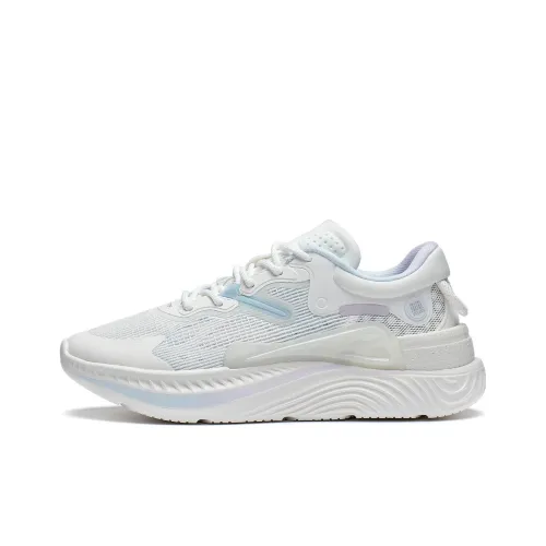 LiNing Spark Lite Anti-Slip Wear-Resistant Low-Top Sports Casual Shoes Women's Mist White
