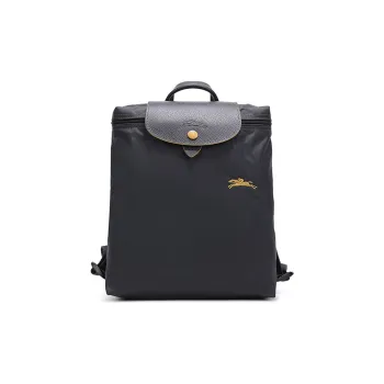 LONGCHAMP Le Pliage Club Polyamide Nylon Fabric With Canvas Backpack Mini Women's Metal Gray