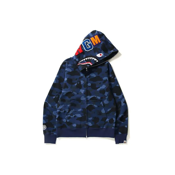 Bape Color Camo Shark Full Zip Hoodie SS23-4