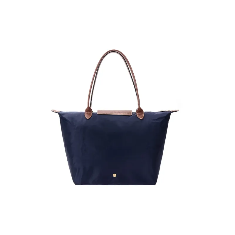 LONGCHAMP Le Pliage Fabric Shopping Bag Dumpling One Shoulder Handbag Large Size Women's Navy-3