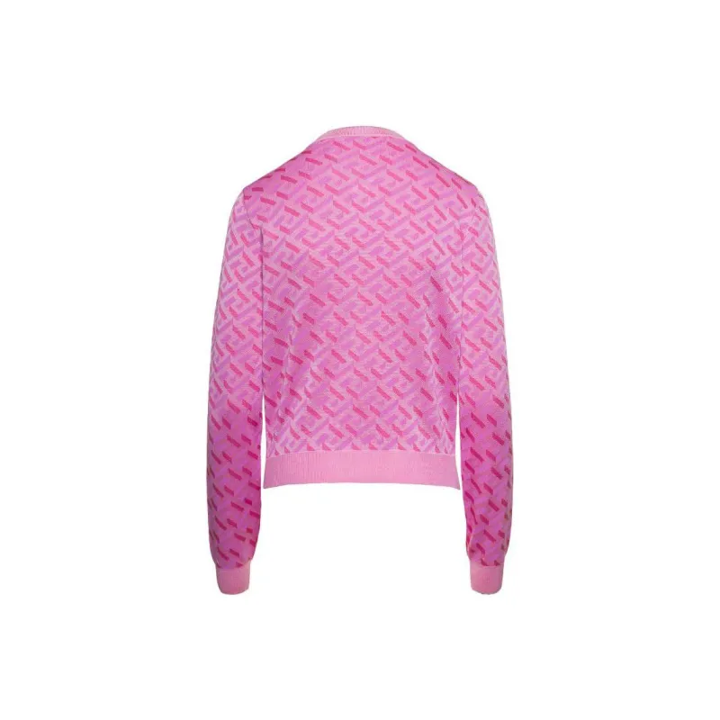 VERSACE La Greca Monogram Cardigan-1