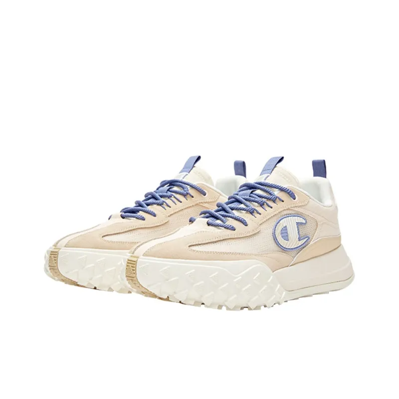 Champion Anti Slip Wear Resistant Low Top Running Shoes Men's Wheat Brown Light Bone Vintage Color Blocking-2