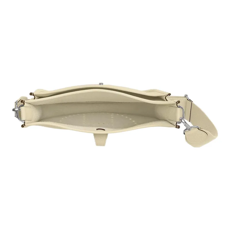 HERMES Evelyne Clemence Bullock Leather Shoulder Bag Crossbody Bag Regular Women's I2 Nata Cream White-3