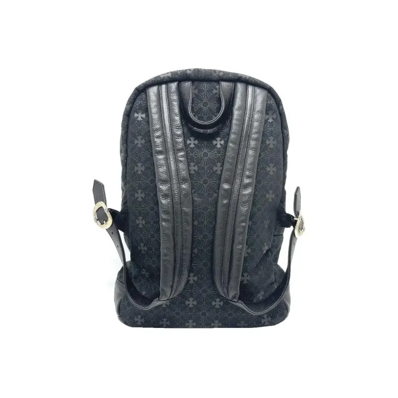 Chrome Hearts Canvas Backpack Large Size Unisex Gray-1