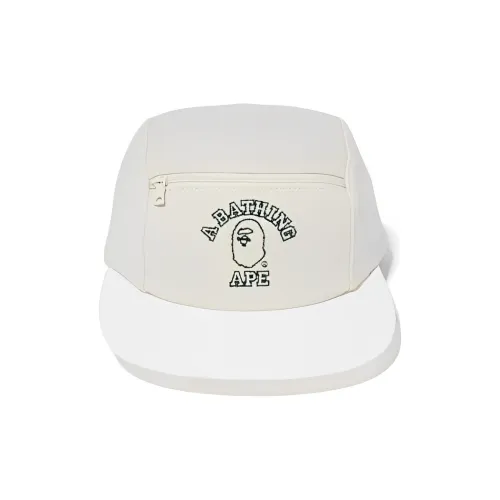 A BATHING APE Baseball Caps Unisex White