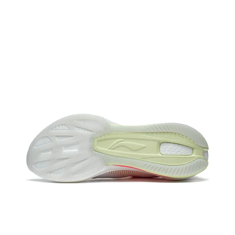 LiNing Super Light 20 Anti Slip And Wear Resistant Breathable Low Top Casual Running Shoes Women's White Cyan Red-6