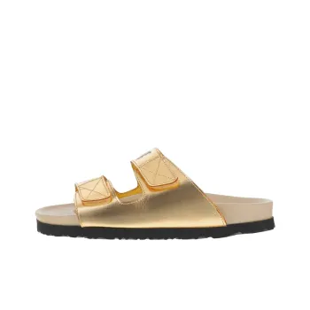 PALM ANGELS Logo print Leather Slides Women's