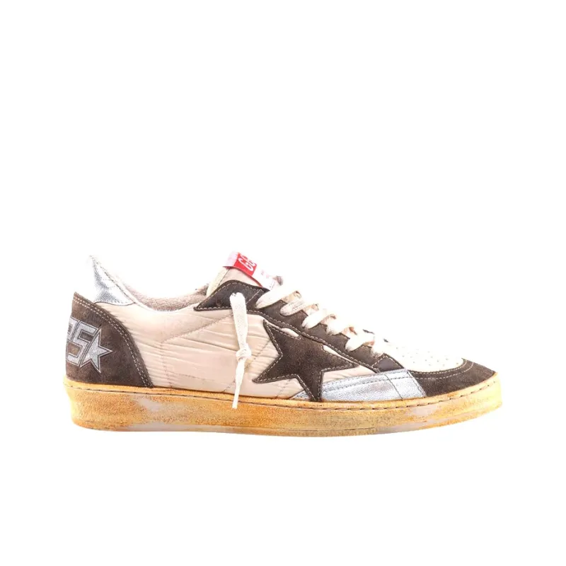 Golden Goose Ball Star Stylish Skateboarding Shoes Men's Brown-1