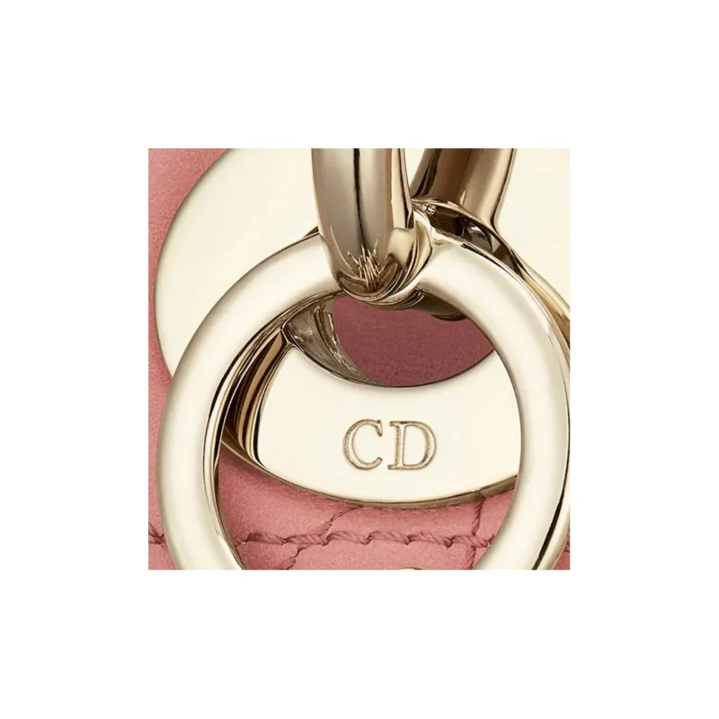 DIOR Lady Dior My ABCDior Sheepskin Handbag, Shoulder Bag, Crossbody Bag Small Size Women's Light Gold-3
