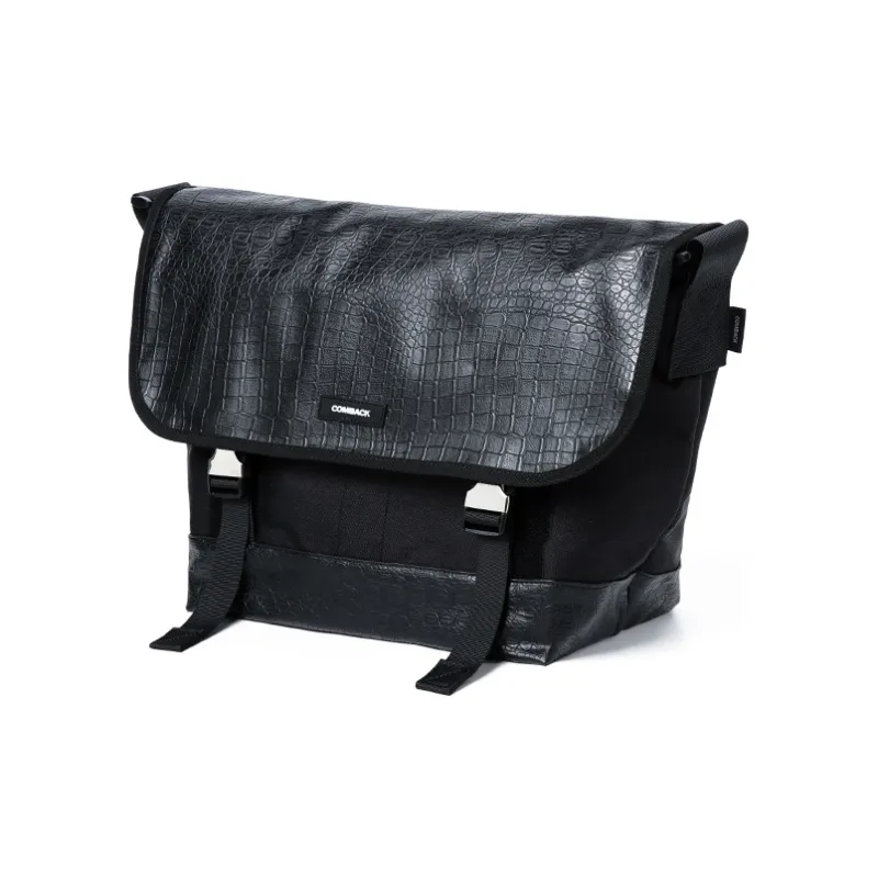 COMBACK Polyamide Messenger Bag, Shoulder Bag, Crossbody Bag Tubas Unisex Black-1