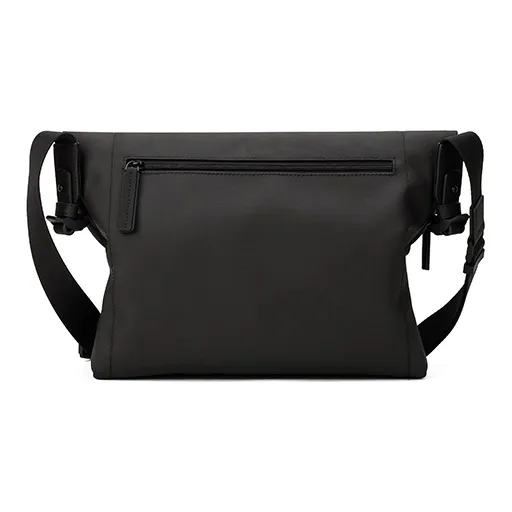 PIERRE CARDIN Minimalist Style Trendy Youth Messenger Bag Backpack Regular Men's Black-5