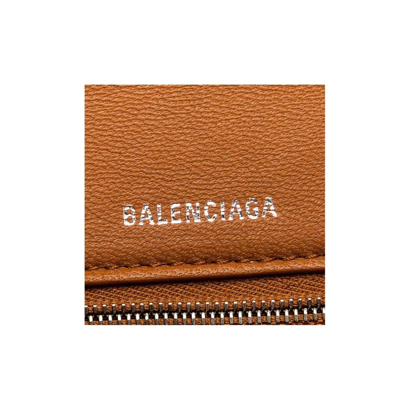 Balenciaga Hourglass Leather Hourglass Bag Shoulder Bag Crossbody Bag Handbag Medium Size Women's Dark Brown-6