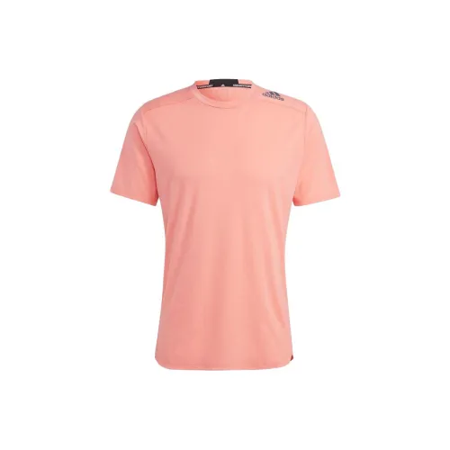 Adidas T-Shirts Men Coral Orange