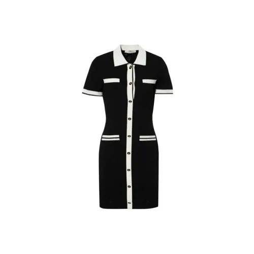 RARE Short-Sleeved Dresses Women's Black