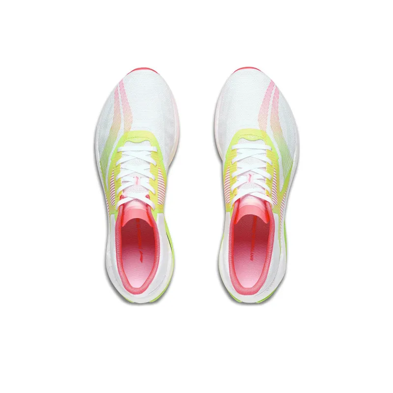 LiNing Super Light 20 Anti Slip And Wear Resistant Breathable Low Top Casual Running Shoes Men's White Yellow Red-3